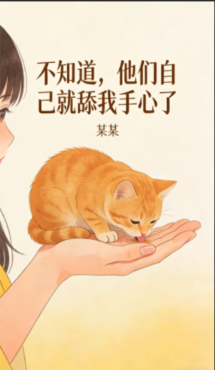 不知道，他们自己就舔我手心了