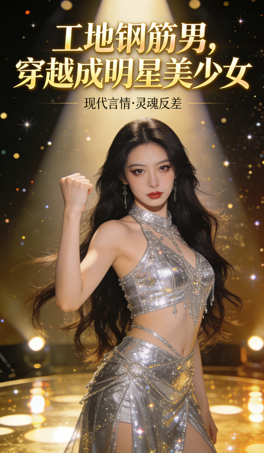 工地钢筋男，穿越成明星美少女